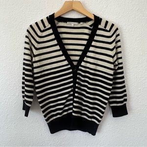 Vince cardigan striped cashmere blend cotton size XS